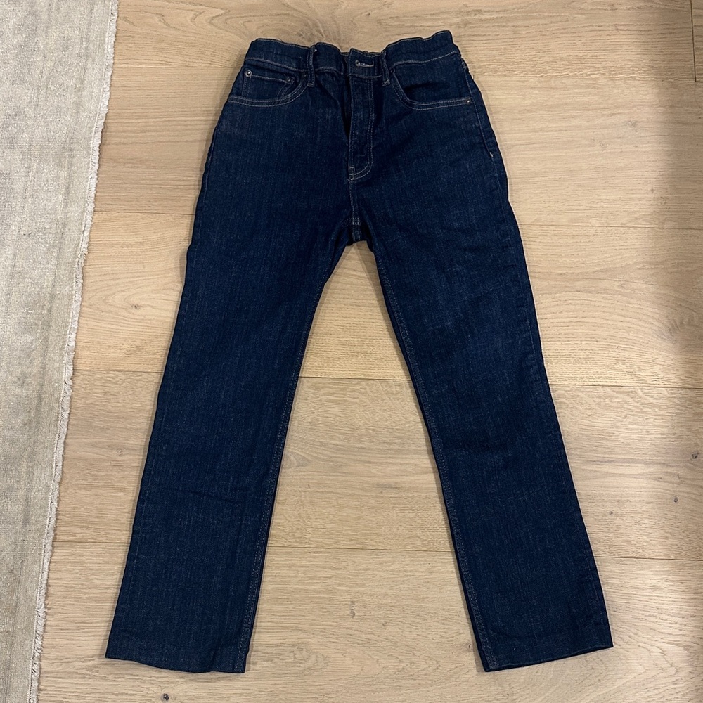 Zara Dark Indigo Straight-Leg Jeans